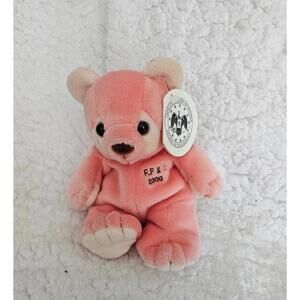 New FF & C 2000 Teddy Bear Plush Toy Improved Order Of Redmen 7" Serial #'d/3600
